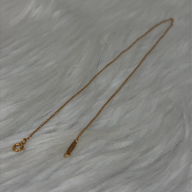TIFFANY 蒂芬妮 750 黃K金 愛心 皇冠 KEY KEYS 鑰匙 心鎖 鑽石 項鍊 鍊-9