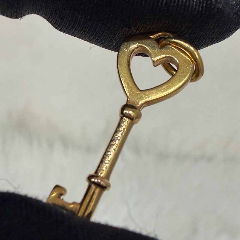 TIFFANY 蒂芬妮 750 黃K金 愛心 皇冠 KEY KEYS 鑰匙 心鎖 鑽石 項鍊 鍊-16