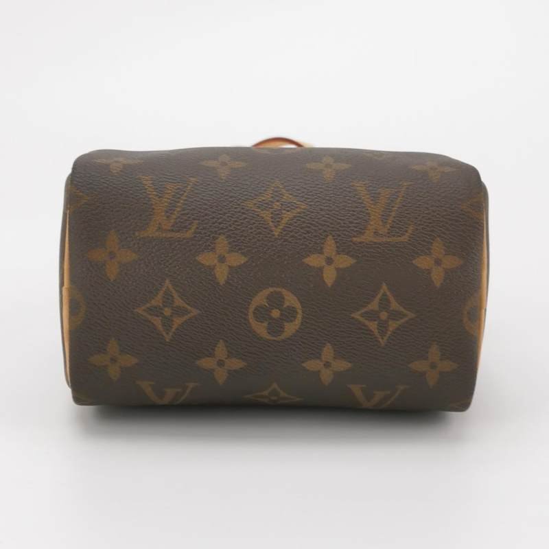 Louis Vuitton (LV) SpeedyNano植鞣革Monogram印花波士頓包斜背包肩肩包-5
