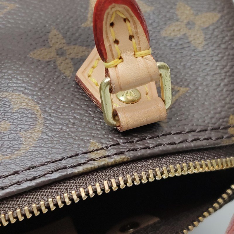 Louis Vuitton (LV) SpeedyNano植鞣革Monogram印花波士頓包斜背包肩肩包-10