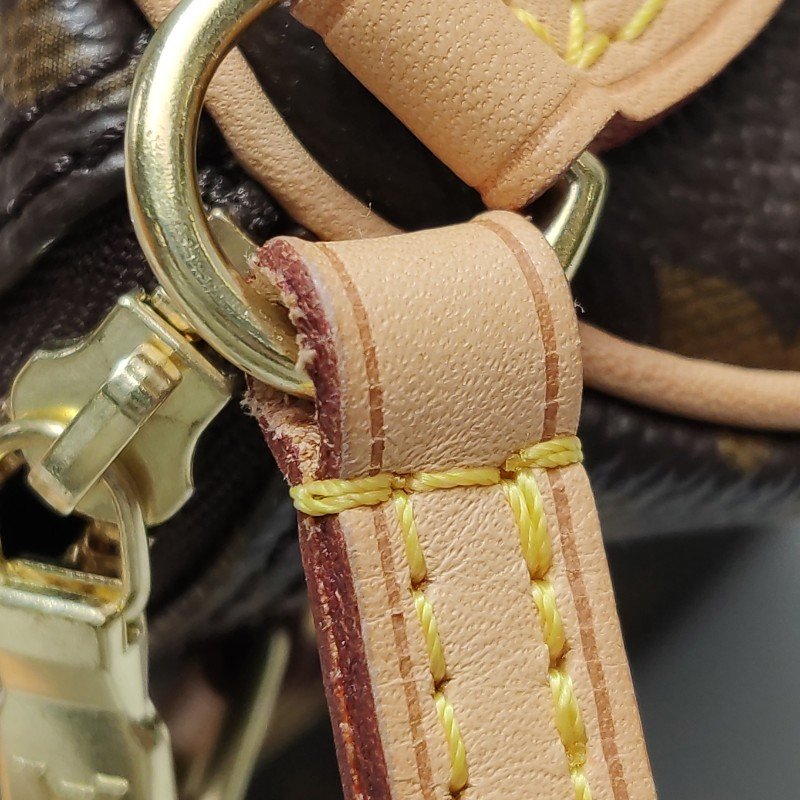 Louis Vuitton (LV) SpeedyNano植鞣革Monogram印花波士頓包斜背包肩肩包-13