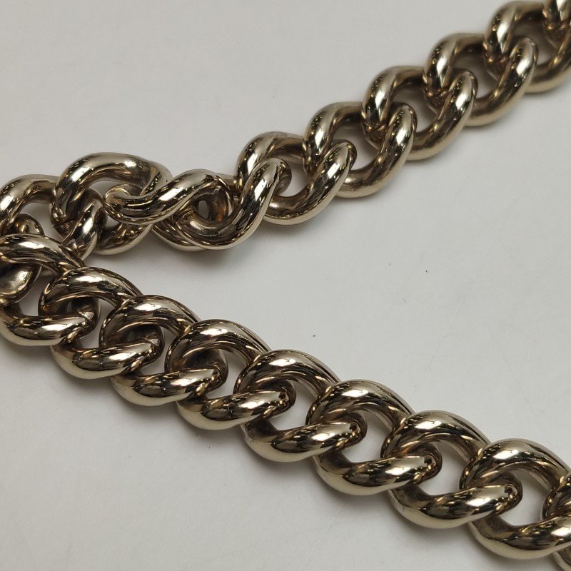 Gucci Interlocking G牛皮純色互扣式雙G單肩包-12