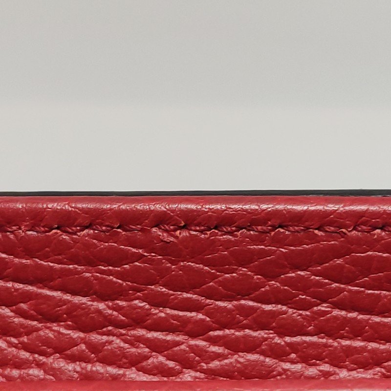 Gucci Interlocking G牛皮純色互扣式雙G單肩包-15