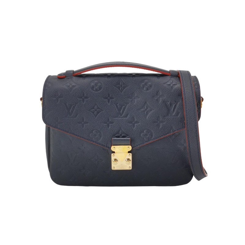 Louis Vuitton (LV) Pochette Metis中型牛皮壓花S-lock鎖扣郵差包斜挎包單肩包芯片款-0