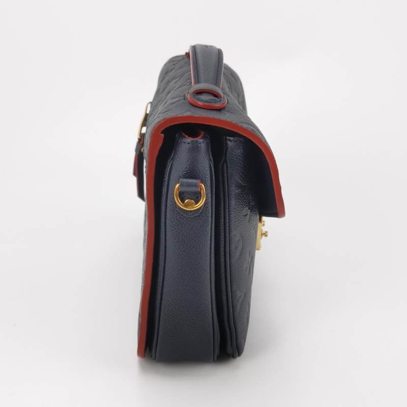 Louis Vuitton (LV) Pochette Metis中型牛皮壓花S-lock鎖扣郵差包斜挎包單肩包芯片款-3