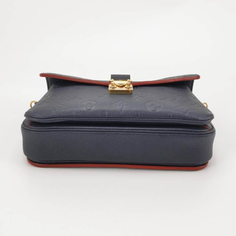 Louis Vuitton (LV) Pochette Metis中型牛皮壓花S-lock鎖扣郵差包斜挎包單肩包芯片款-5