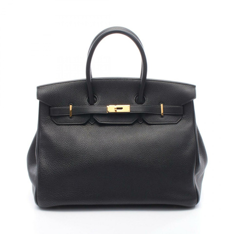 愛馬仕 Birkin 35 手提包，Togo 皮革，黑色，金色五金，二手，女士款