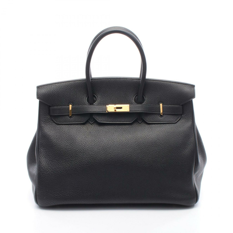 愛馬仕 Birkin 35 手提包,Togo 皮革,黑色,金色五金,二手,女士款-0