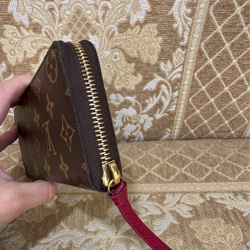 LV 原花金釦Clemenceㄇ拉8卡長夾M60742-2