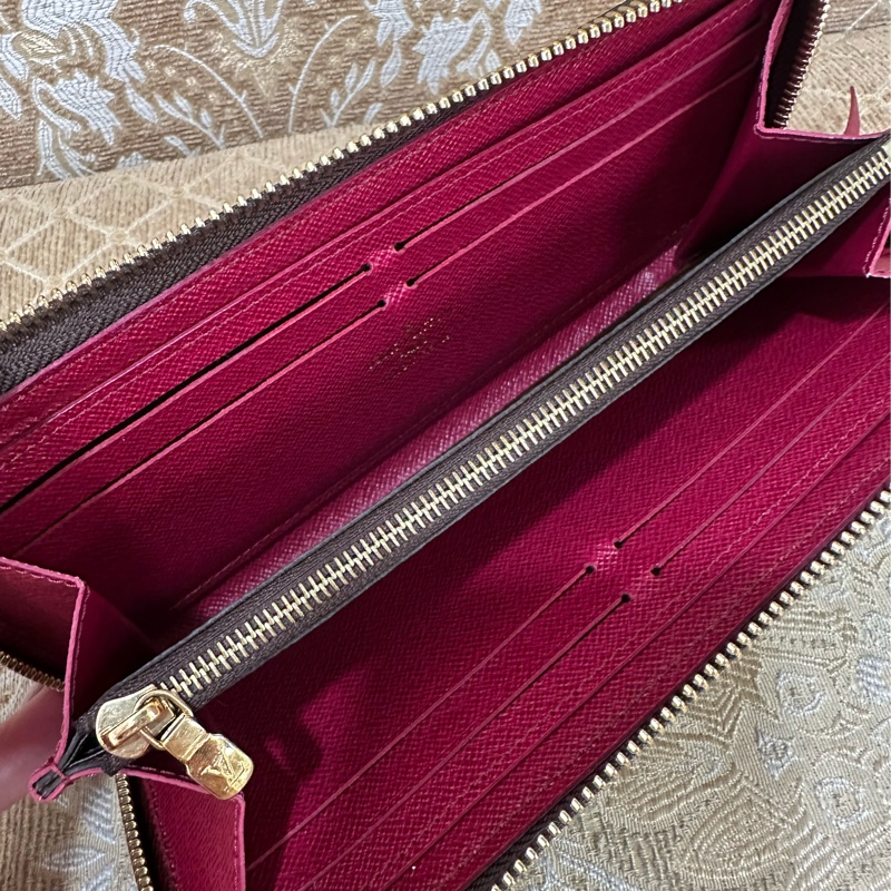 LV 原花金釦Clemenceㄇ拉8卡長夾M60742-6