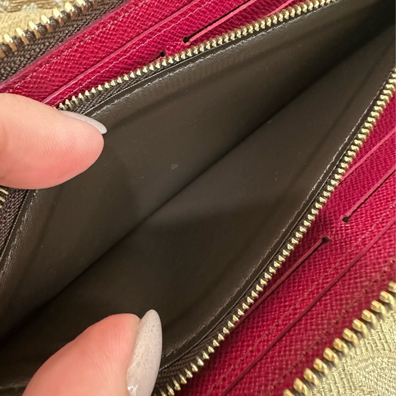 LV 原花金釦Clemenceㄇ拉8卡長夾M60742-8