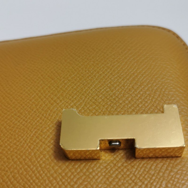 Hermes Constance康康19字母H扣斜背包單肩包Epsom牛皮金扣2S芝麻色Z刻-12