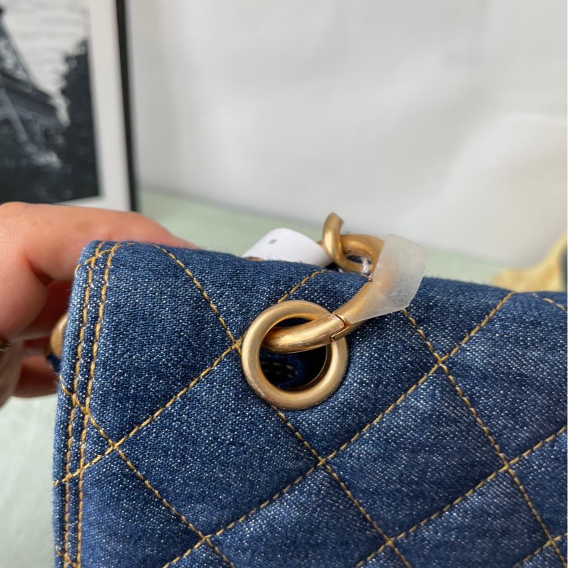 Chanel 23s 牛仔郵差包-5