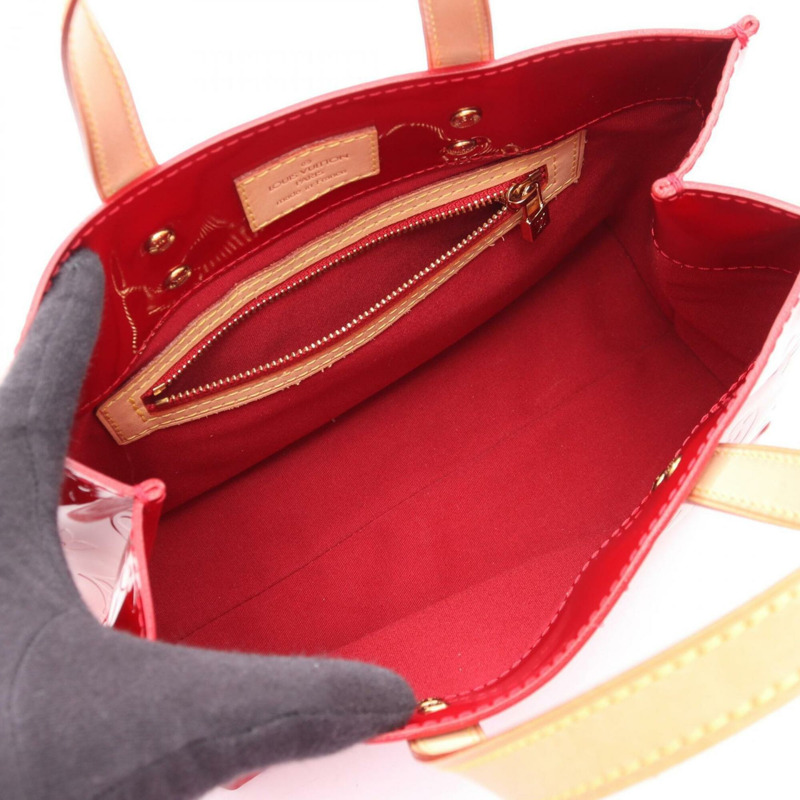 路易威登 LOUIS VUITTON Lead PM 手提包，皮革，漆皮，女士，紅色，M91990-2