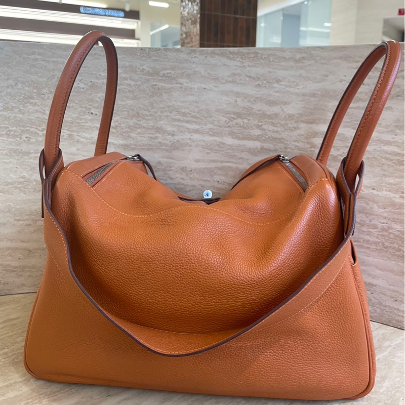 Hermes Lindy 34 橙色-2