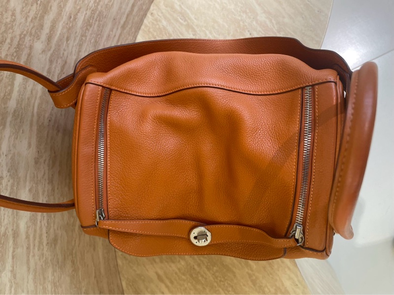 Hermes Lindy 34 橙色-4