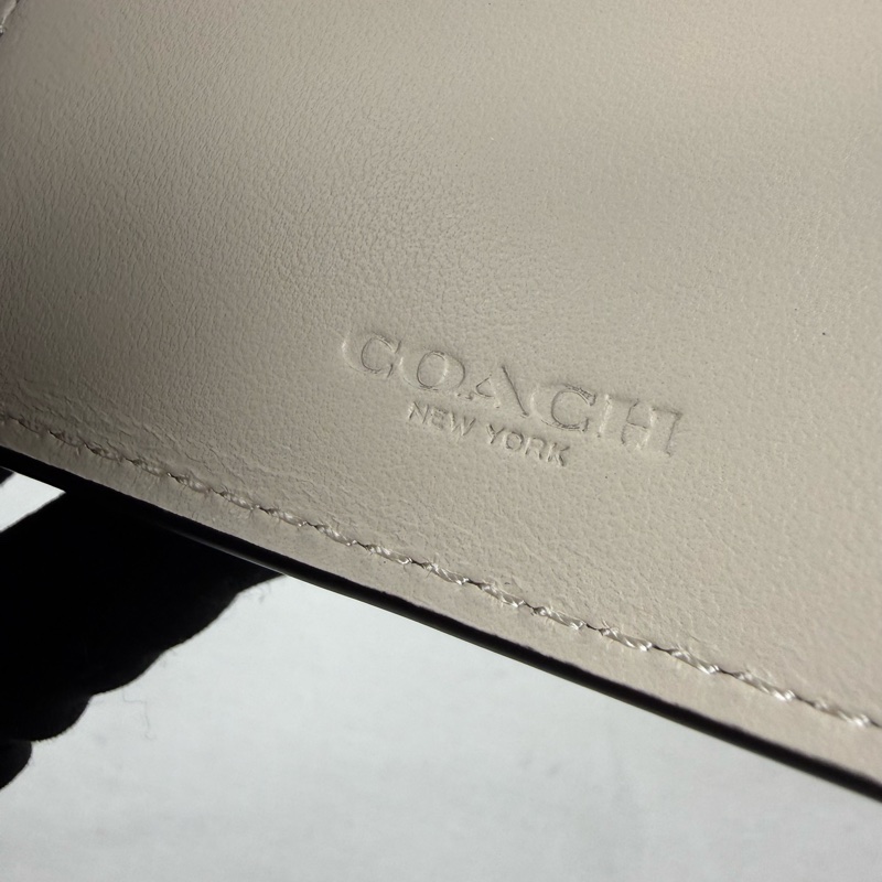 全新品 狀態良好 COACH 牛皮卡片夾-8