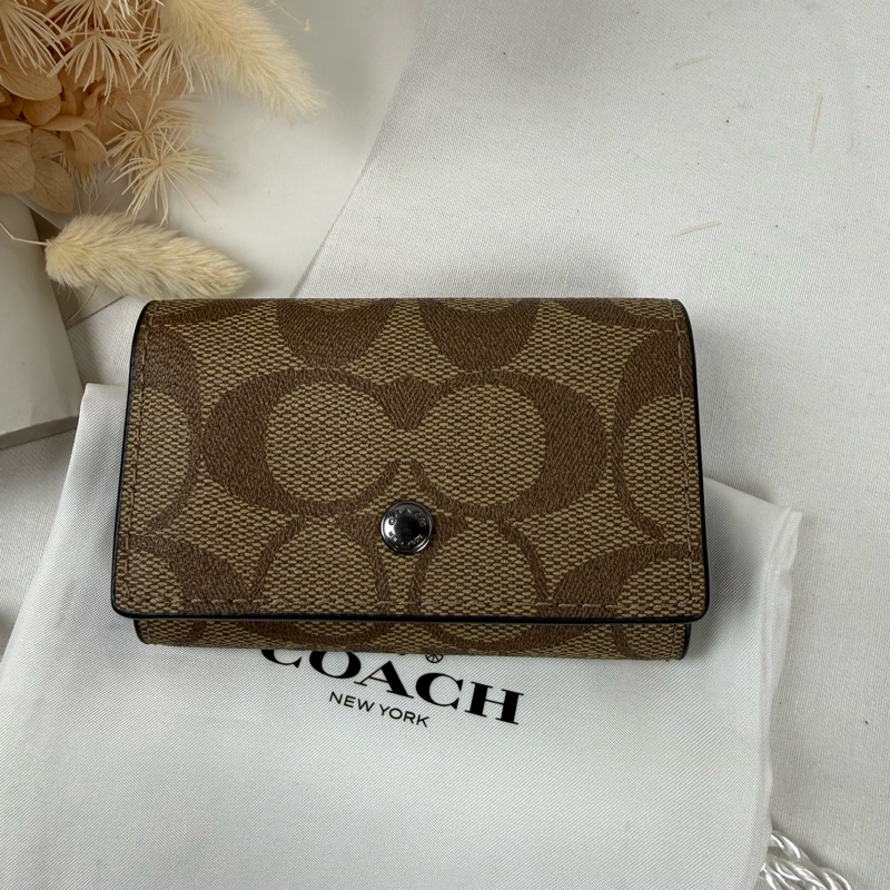 全新品 狀態良好 COACH 五鈎鑰匙包 鑰匙圈 男女適用-0