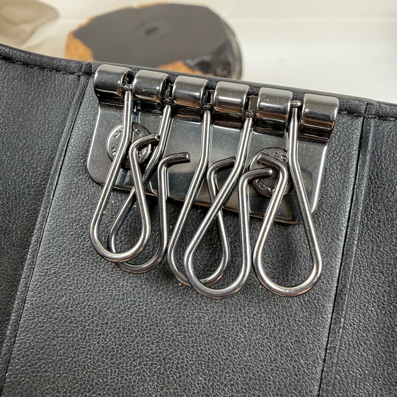 全新品 狀態良好 COACH 五鈎鑰匙包 鑰匙圈 男女適用-10