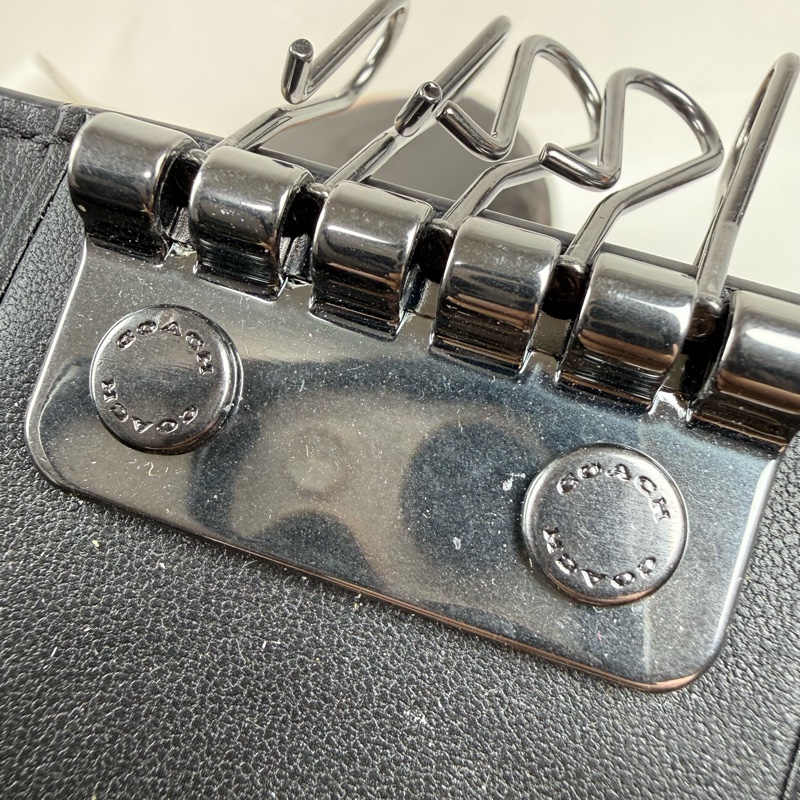 全新品 狀態良好 COACH 五鈎鑰匙包 鑰匙圈 男女適用-11
