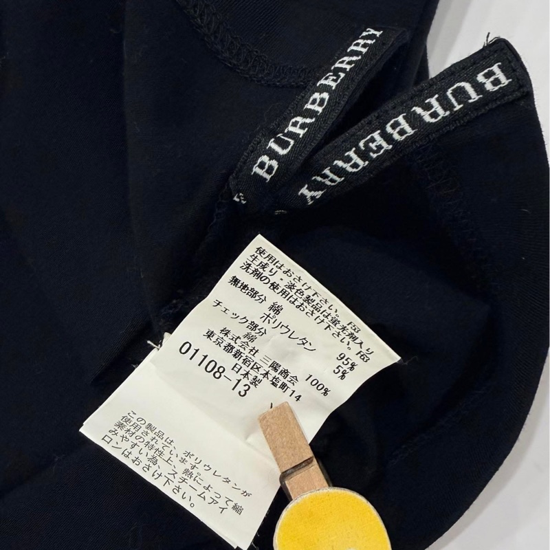 BURBERRY GOLF 黑色格紋領大戰馬上衣-9