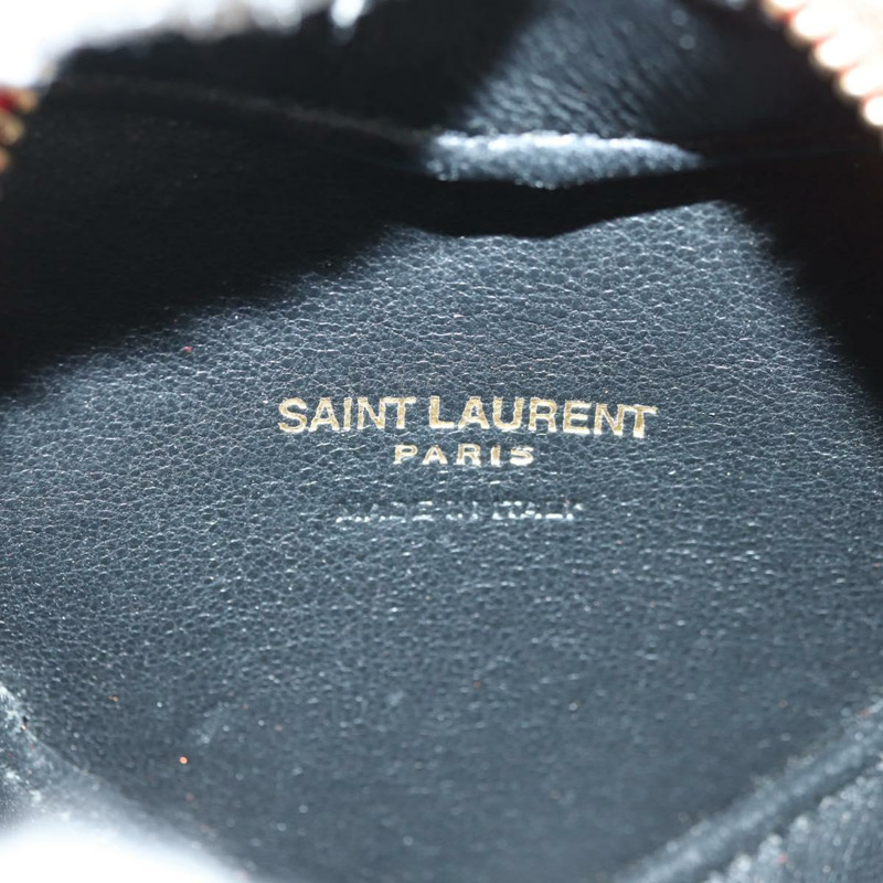 【日本直送】SAINT LAURENT 愛心鏈單肩包 皮革 紅色 金色 正品 179049V-18