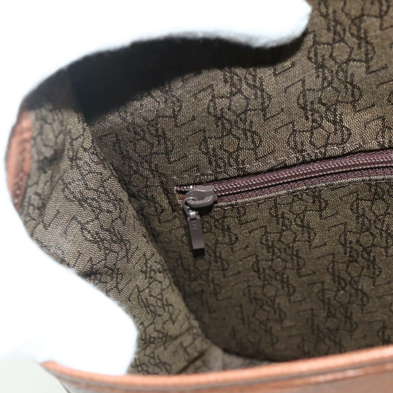 【日本直送】SAINT LAURENT 棕色金色皮革單肩包 正品 am11629A-19