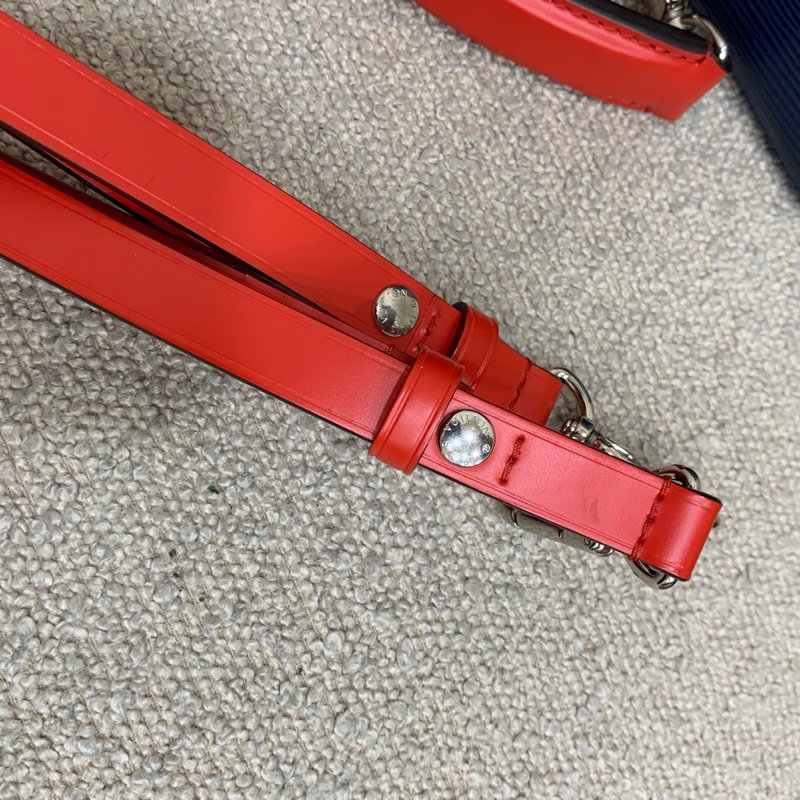 Louis Vuitton 路易威登 水波紋藍拼紅水桶 底長25  芯片➕編碼 附件：塵袋-10