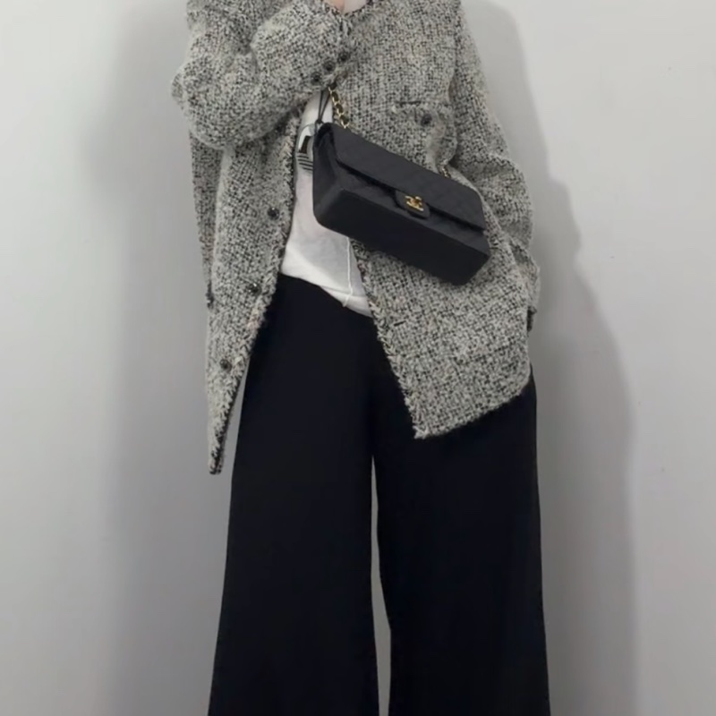 Chanel香奈兒CF25黑金荔枝皮口蓋包中號 閒置帶膜🈶購證-26