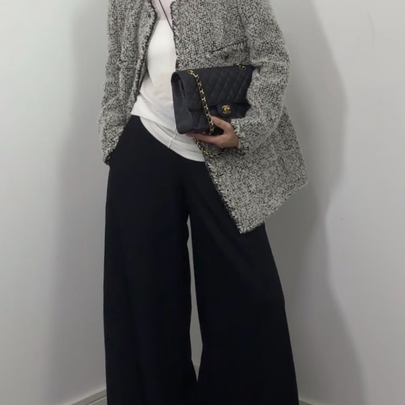 Chanel香奈兒CF25黑金荔枝皮口蓋包中號 閒置帶膜🈶購證-27