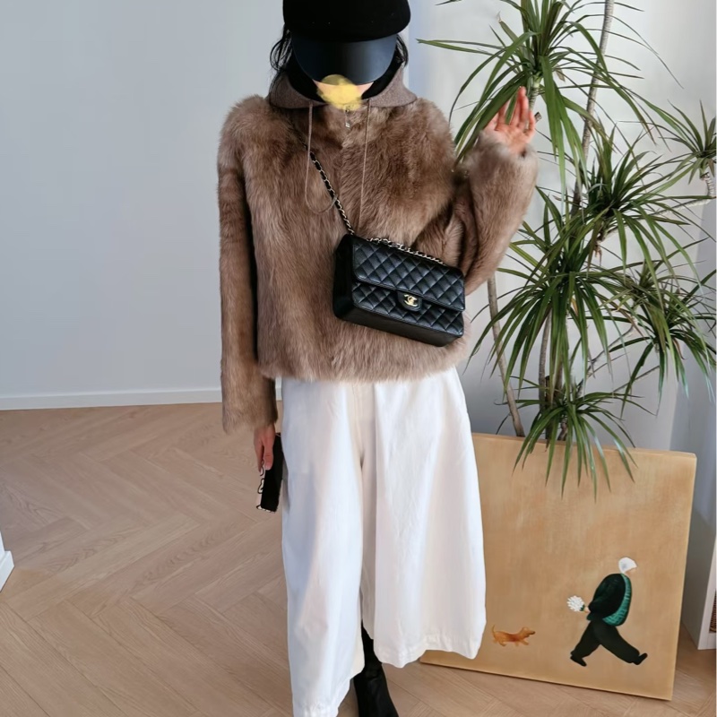 Chanel香奈兒CF25黑金荔枝皮口蓋包中號 閒置帶膜🈶購證-32