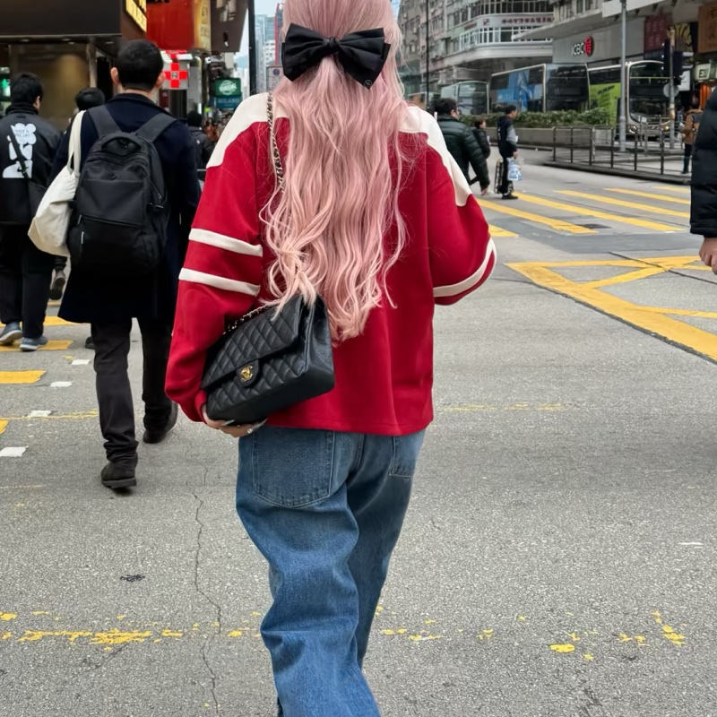 Chanel香奈兒CF25黑金荔枝皮口蓋包中號 閒置帶膜🈶購證-51
