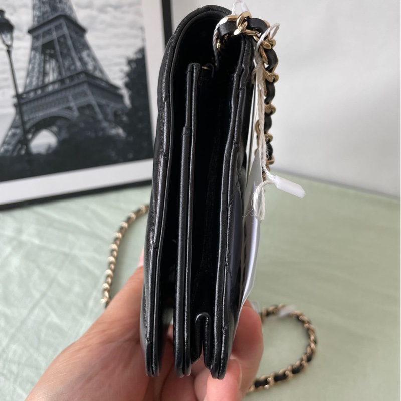 Chanel so black Wallet on chain-3