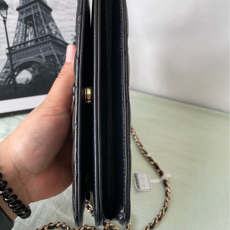 Chanel so black Wallet on chain-4
