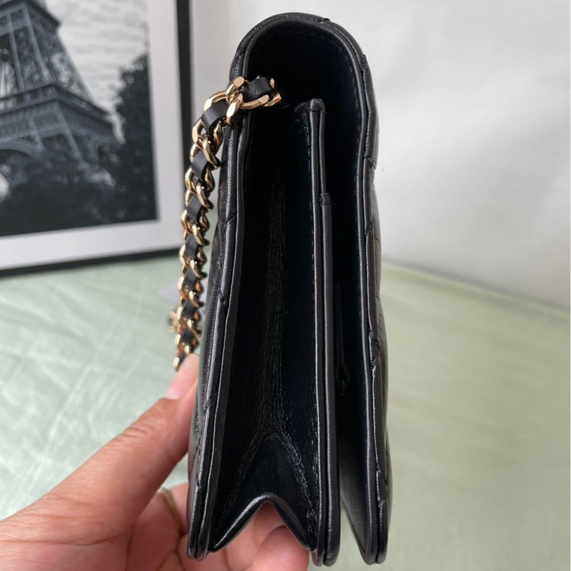 Chanel so black Wallet on chain-5