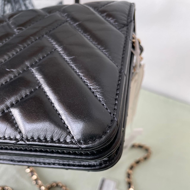 Chanel so black Wallet on chain-8