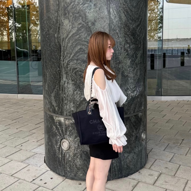 「M.Y精品」Chanel 小香 沙灘包  購物 TOTE 送禮可🎁 晶片款-2