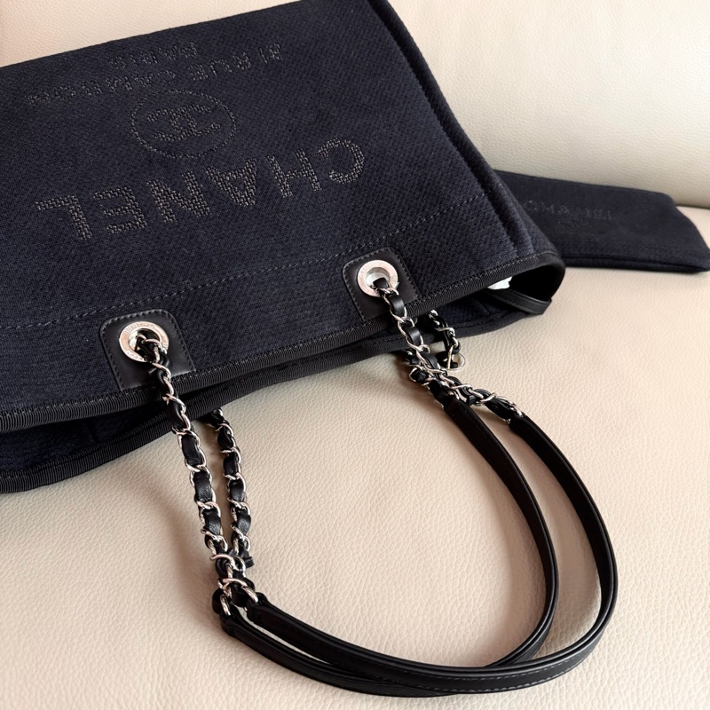「M.Y精品」Chanel 小香 沙灘包  購物 TOTE 送禮可🎁 晶片款-17