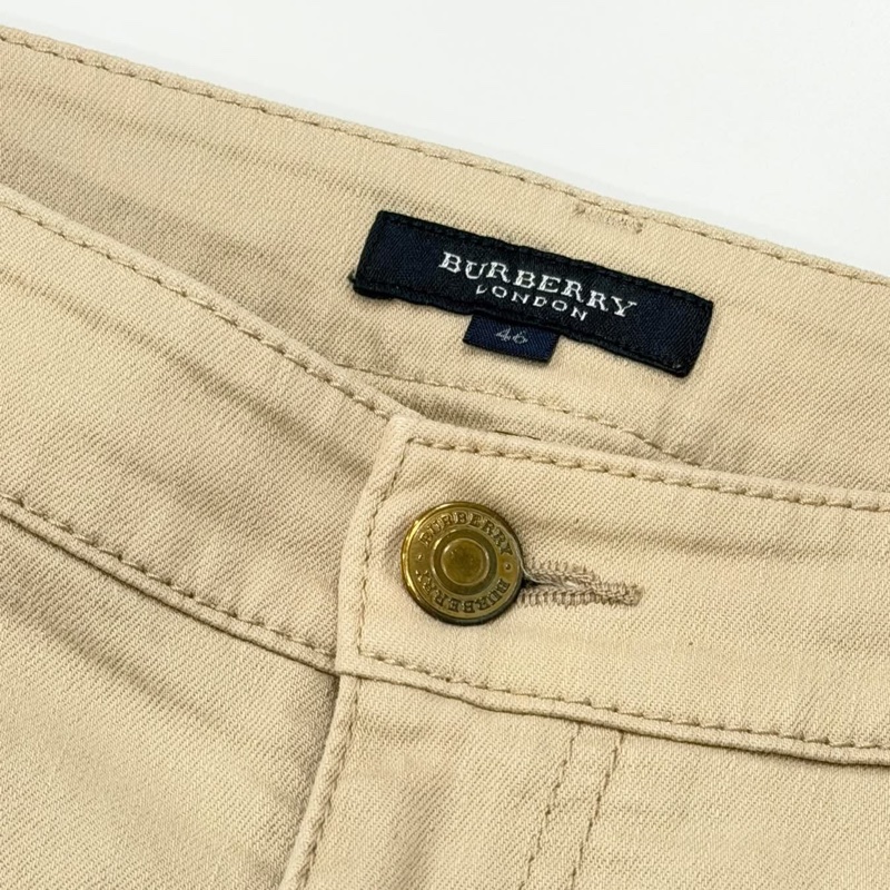 BURBERRY 倫敦 休閒格紋口袋牛仔長褲-8