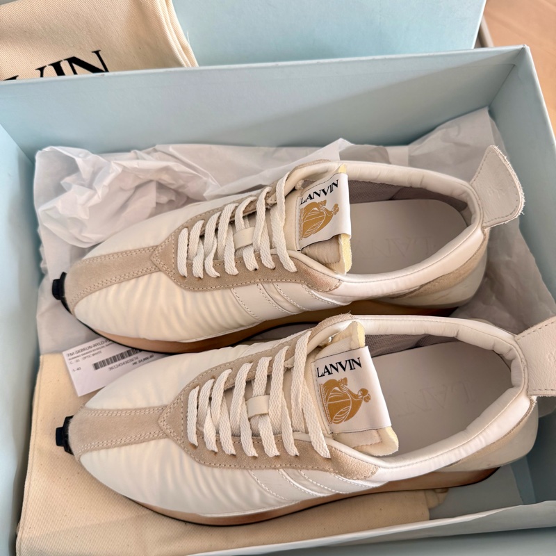 Lanvin 👍🏻 ⛵️Sneakers，100%Real正貨，100%New, size 43-8
