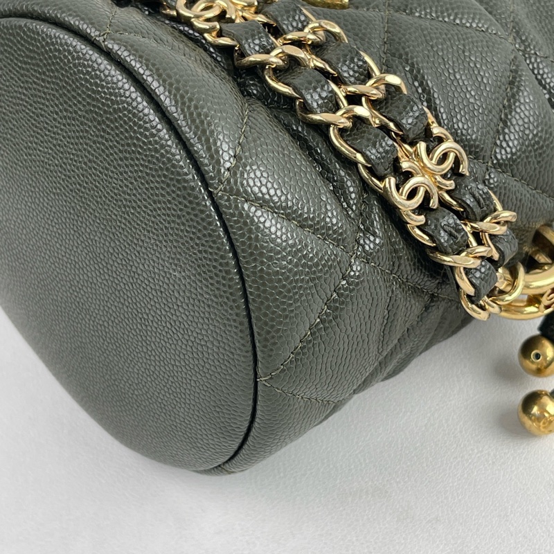 CHANEL香奈兒 水桶包芯片款22年 沒有明顯瑕疵-4