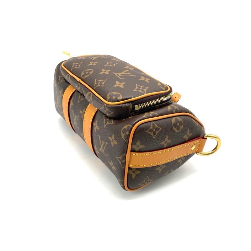 ✨99新 LV 路易威登 棕色老花keepall25斜挎包 手提包 金扣 大全套 25年新款❤️正品保障-3