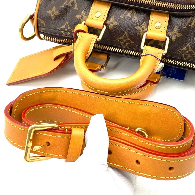 ✨99新 LV 路易威登 棕色老花keepall25斜挎包 手提包 金扣 大全套 25年新款❤️正品保障-7
