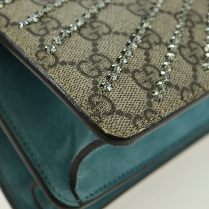 【日本直送】GUCCI 鏈條 Dionysus 憤怒貓包 皮革 米色 銀色 403348 正品 178733V-14