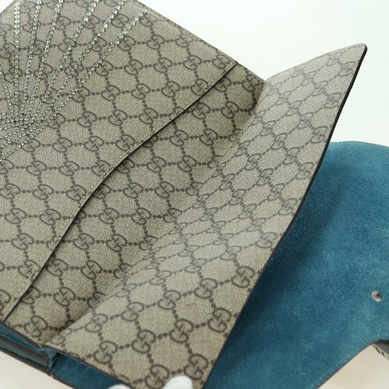 【日本直送】GUCCI 鏈條 Dionysus 憤怒貓包 皮革 米色 銀色 403348 正品 178733V-22