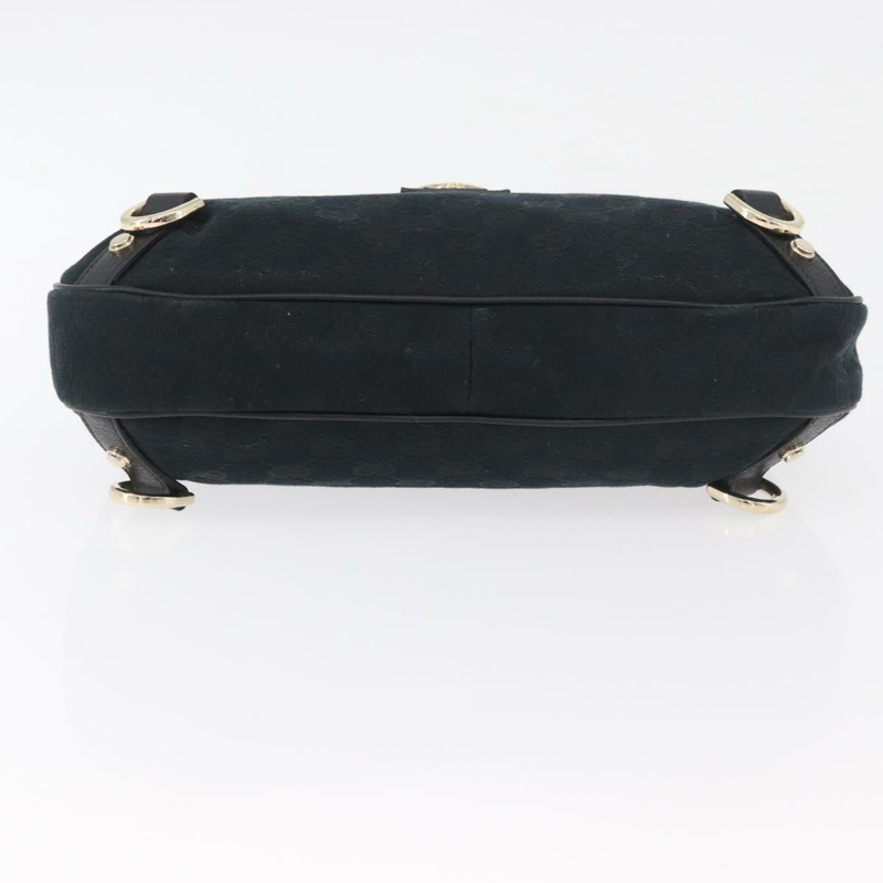 【日本直送】GUCCI Abbey GG帆布單肩包 黑色 金色 130738 正品 179375A-4