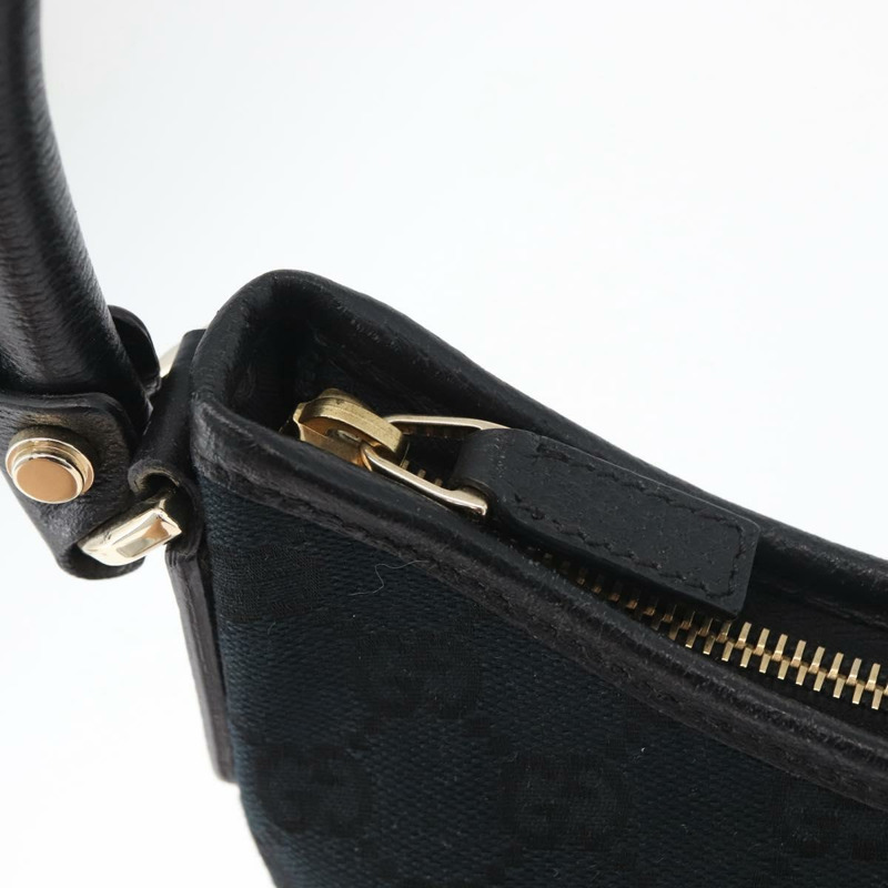 【日本直送】GUCCI Abbey GG帆布單肩包 黑色 金色 130738 正品 179375A-9