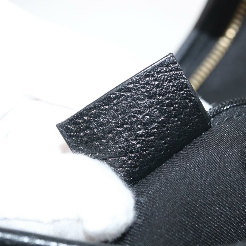 【日本直送】GUCCI Abbey GG帆布單肩包 黑色 金色 130738 正品 179375A-11