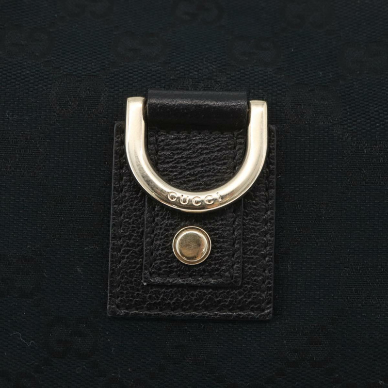 【日本直送】GUCCI Abbey GG帆布單肩包 黑色 金色 130738 正品 179375A-16
