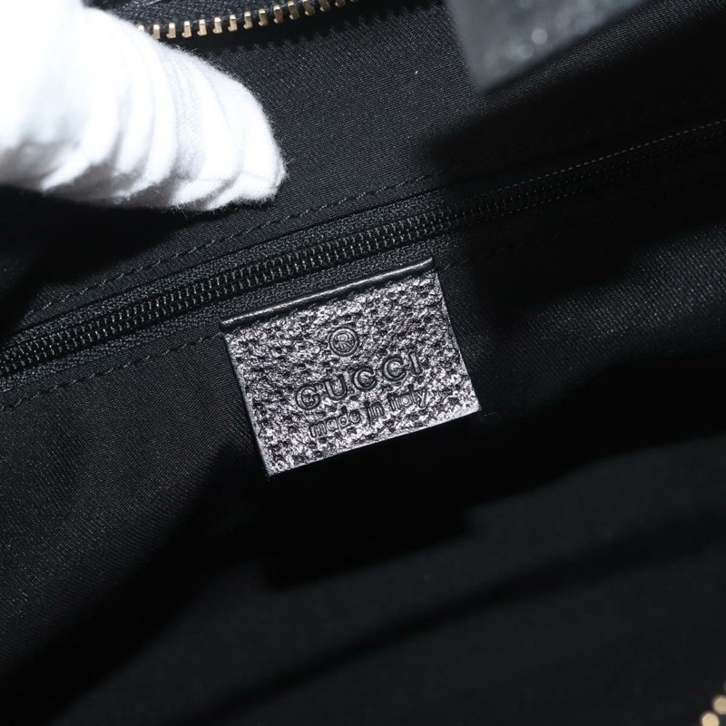 【日本直送】GUCCI Abbey GG帆布單肩包 黑色 金色 130738 正品 179375A-18